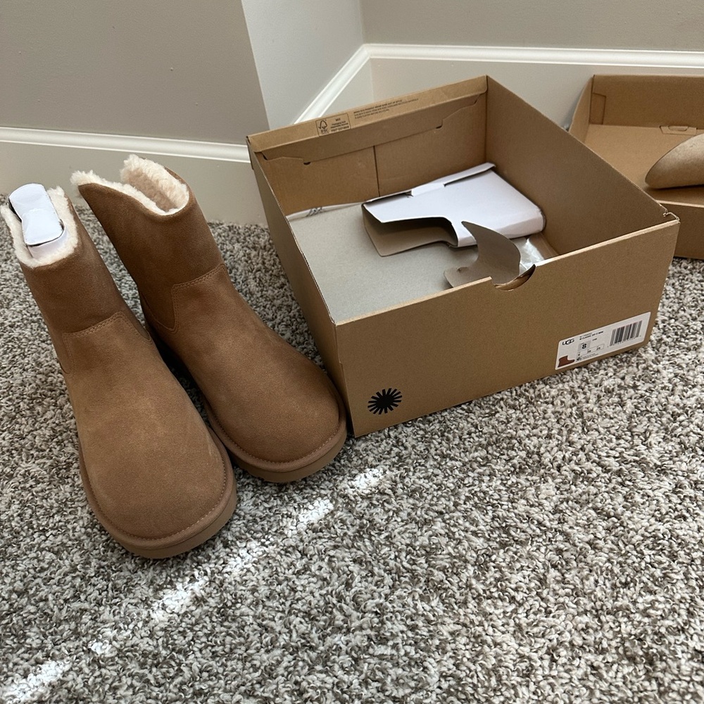 UGG Tan Ankle Boots for Women